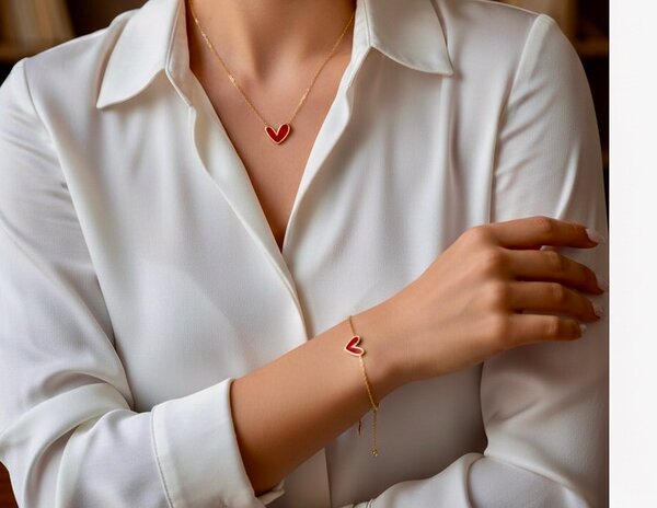 Collier et bracelet or Plaqué