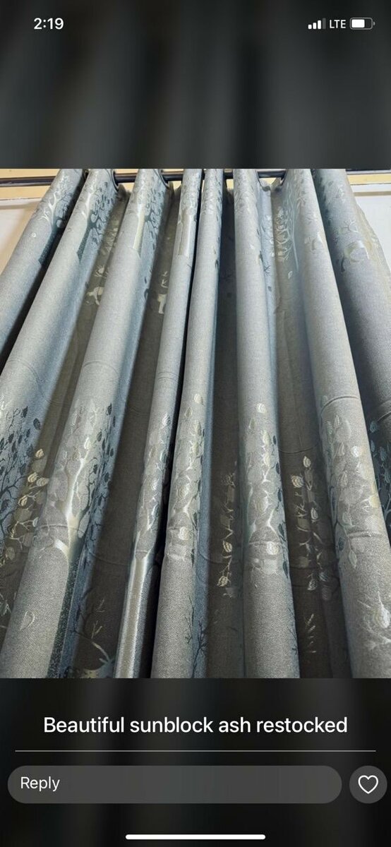 Heavy sunblock curtains