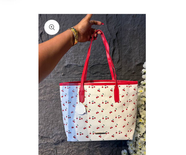 Cherry Print Tote Bag