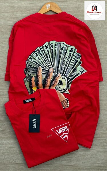 T-shirt rouge Vans imprimée