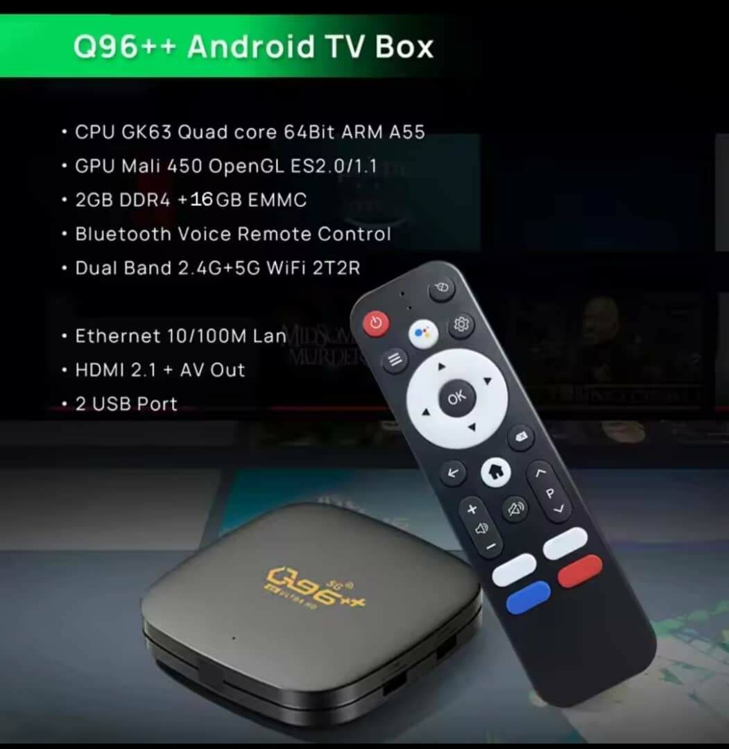 Box Android TV Q96++ 2GB 16GB