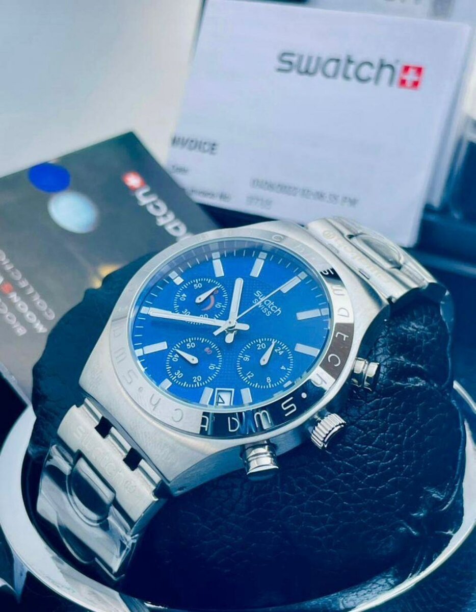 Montre Chronographe Swatch Acier