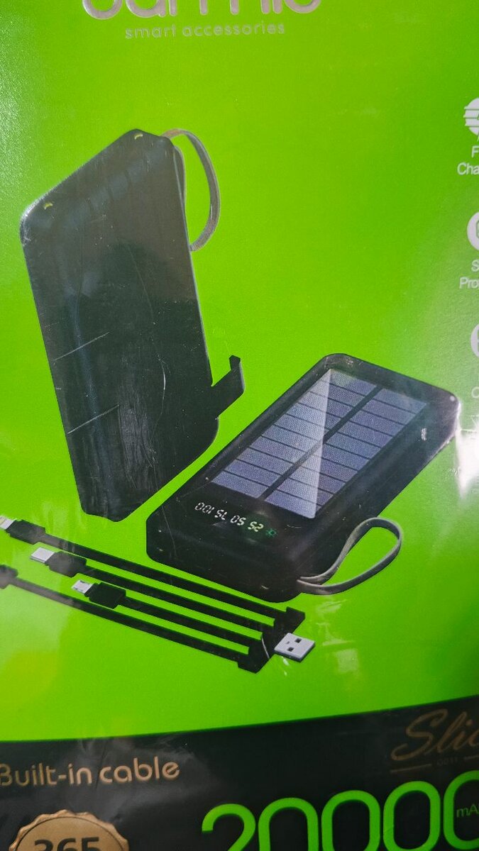 Power bank solaire 20.000mAh