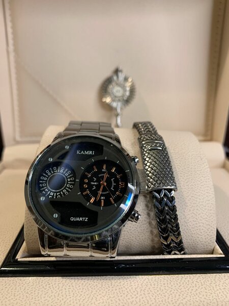 Kamri Men's Quartz Watch Set