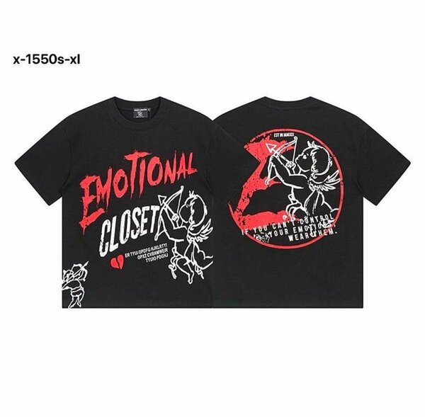 T-shirt homme 'Emotional Closet' noir