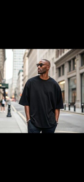 T-shirt homme oversize noir