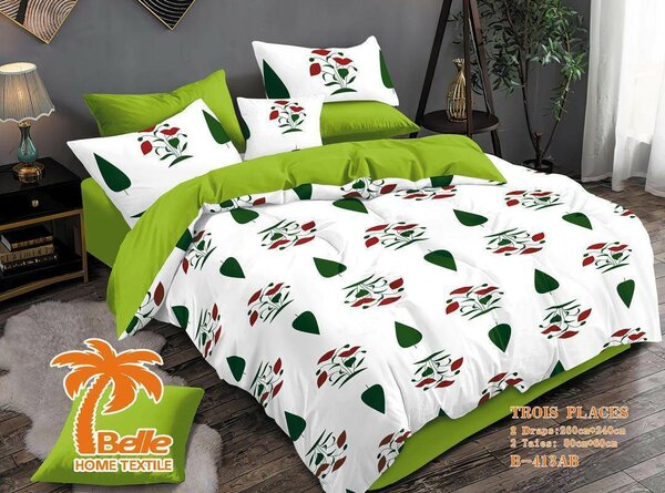 Parure de lit floral couleur vive