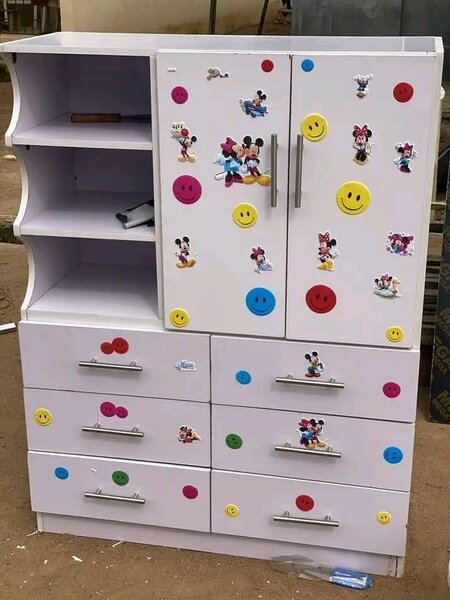 Meuble de Rangement Enfant avec Stickers