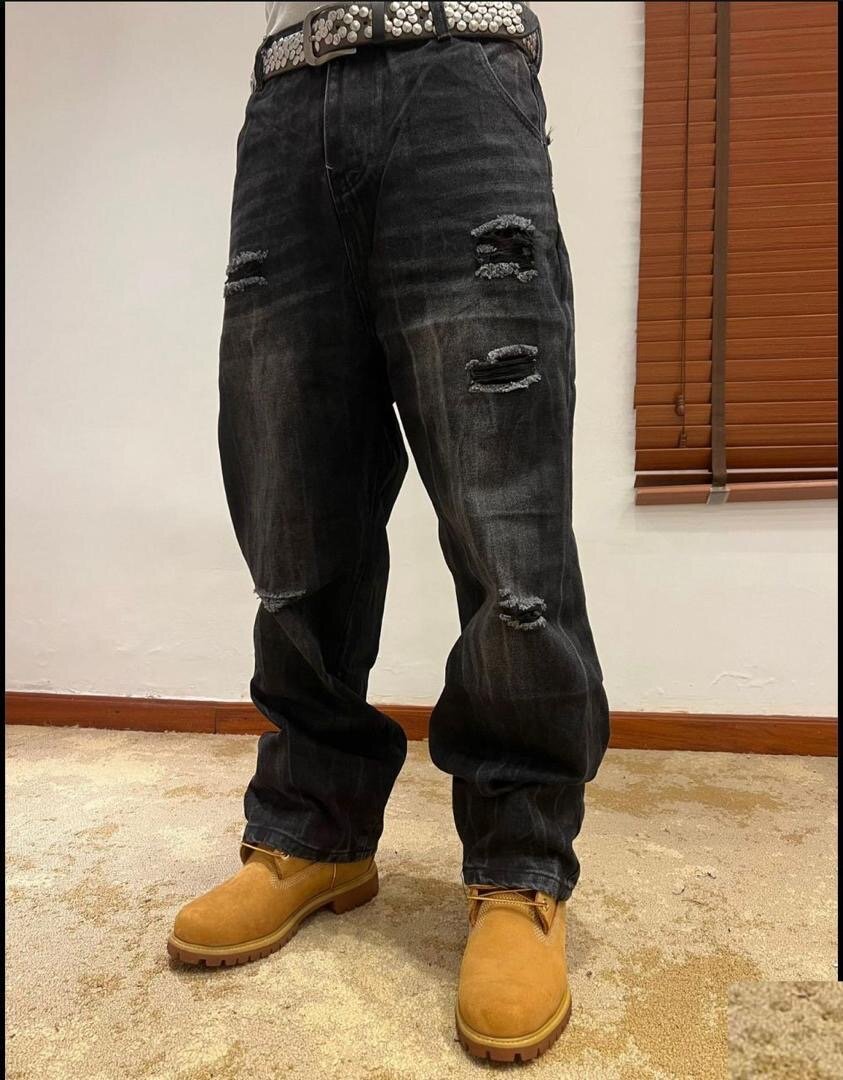 Jean noir avec strass