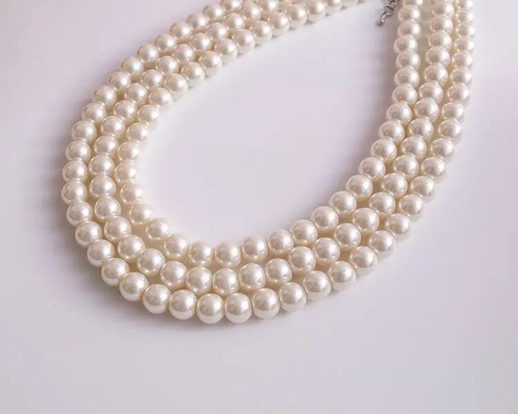 collier de perles 12mm