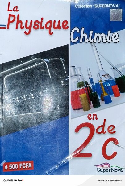 Livre Physique-Chimie 2e