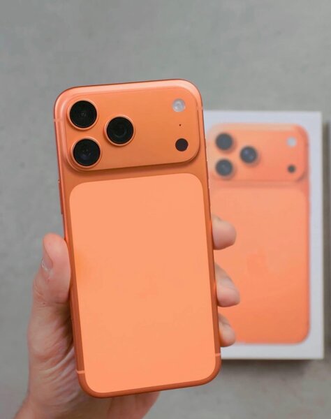 Smartphone orange moderne