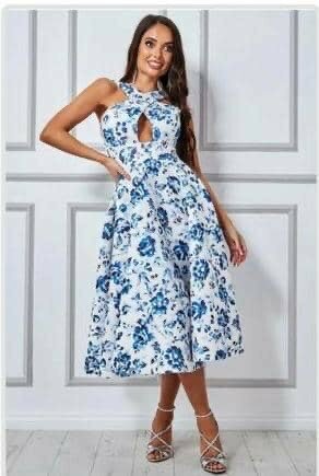 Robe Évasée Florale Élégante