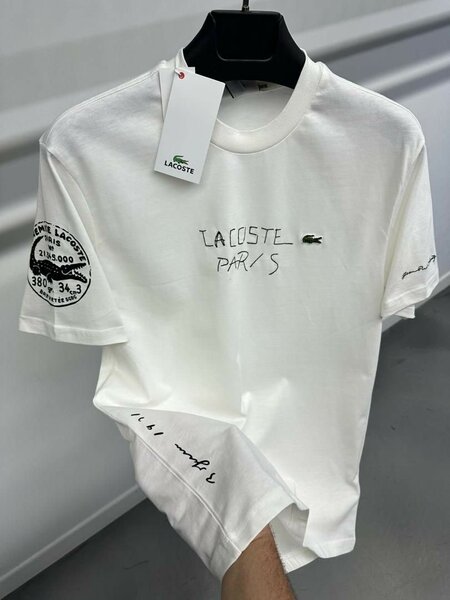 T-shirt Lacoste Paris blanc