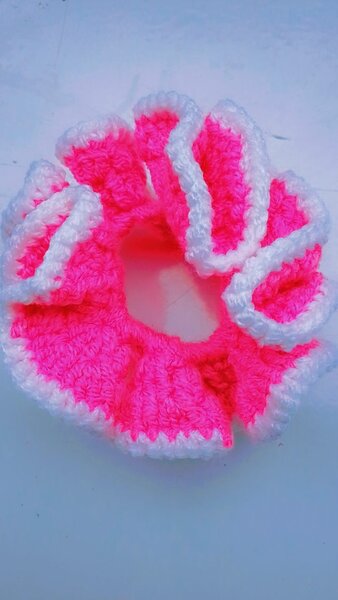 Chouchou Tricoté Rose