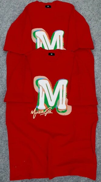 T-shirts rouges imprimés M