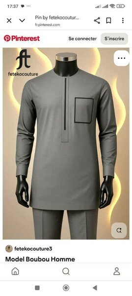 Boubou Africain Homme Élégant