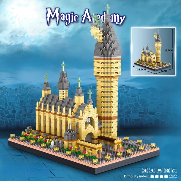 Конструктор Замок Хогвартс "Волшебный колледж"  4 в 1