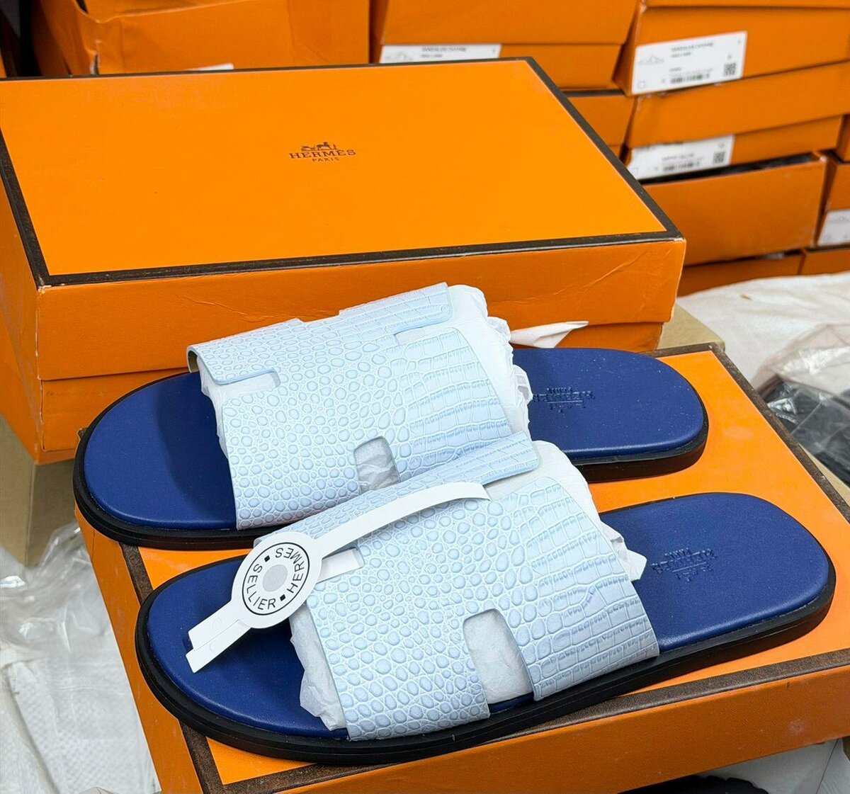 Sandales de luxe en cuir