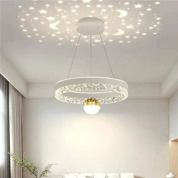 Suspension LED projecteur étoiles