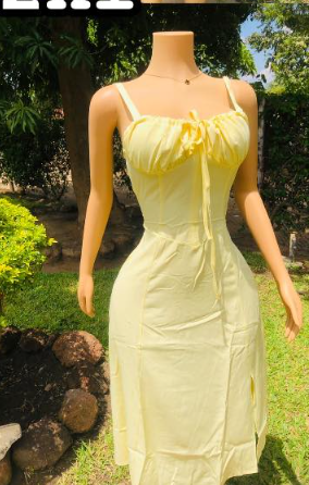 Women's summer sundress with straps, sizes S-2XL