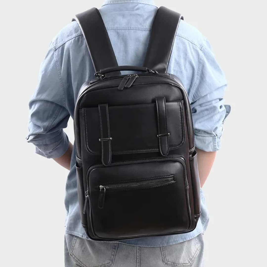 Sac à dos en cuir élégant