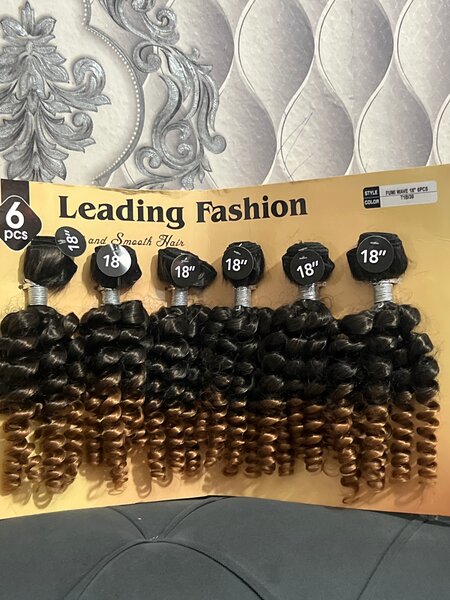 Tissage bouclé 18 pouces