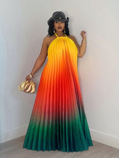 Robe Maxi Dégradé Élégante