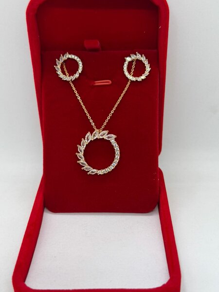 Parure élégante en argent