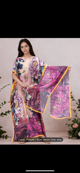 Floral Shawl Wrap Scarf