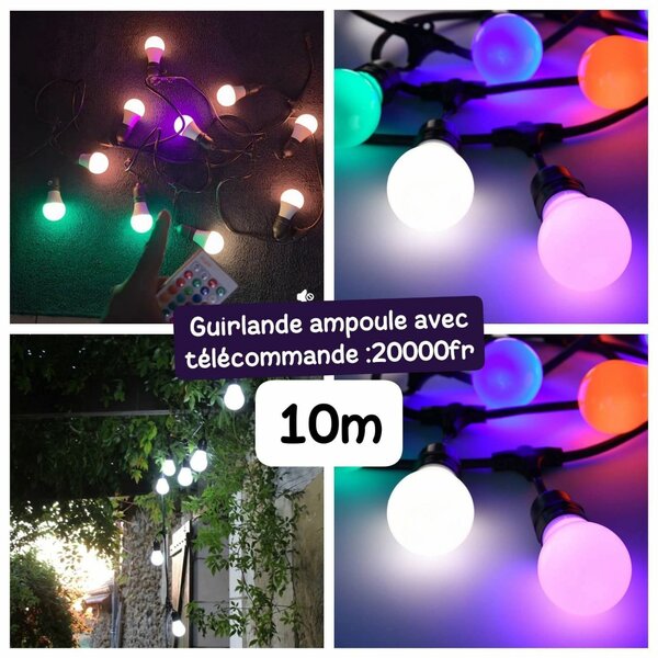 Guirlande lumineuse télécommandée