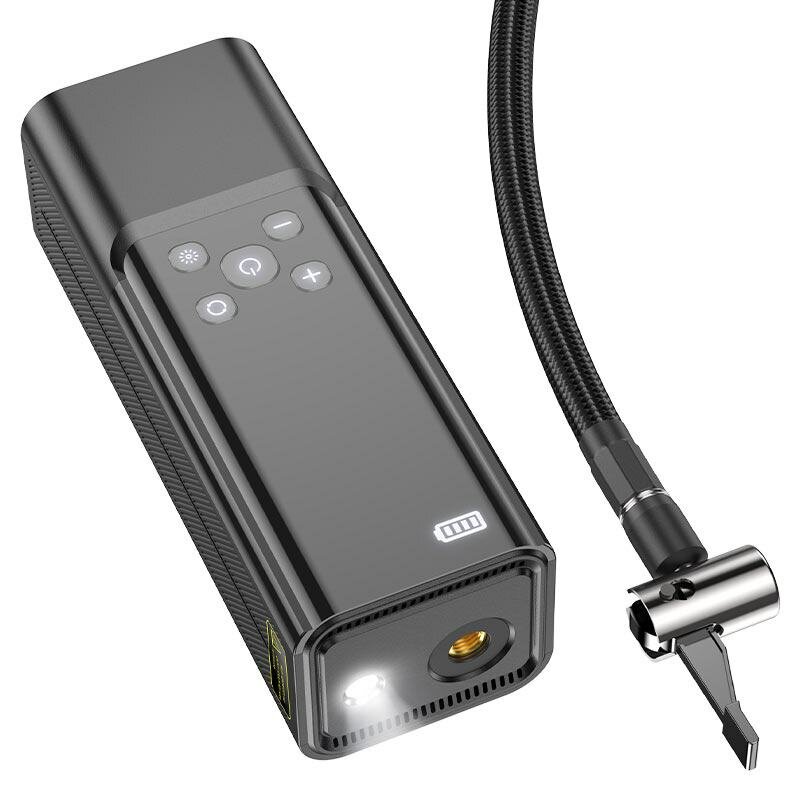 Портативный автомобильный Smart насос Hoco ZP7 5000 mAh  Бес