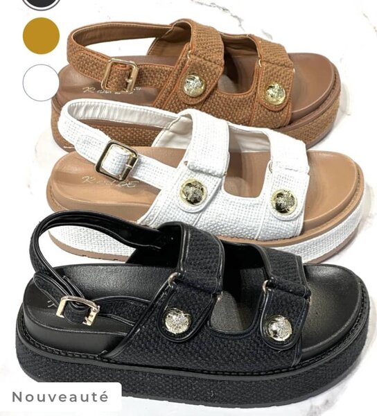 Sandales compensées tendance femme