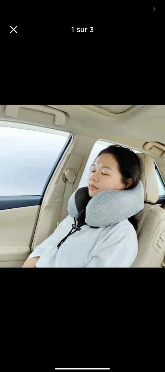 Oreiller de voyage ergonomique