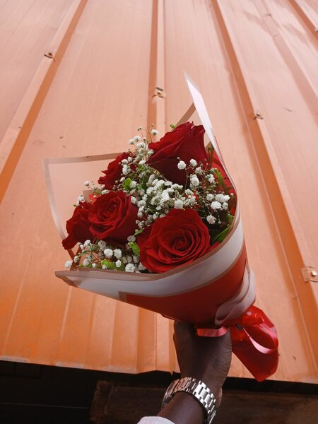 Bouquet de roses rouges