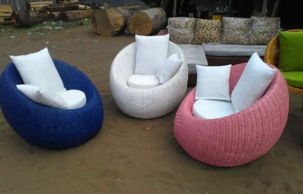 Fauteuil en rotin synthétique