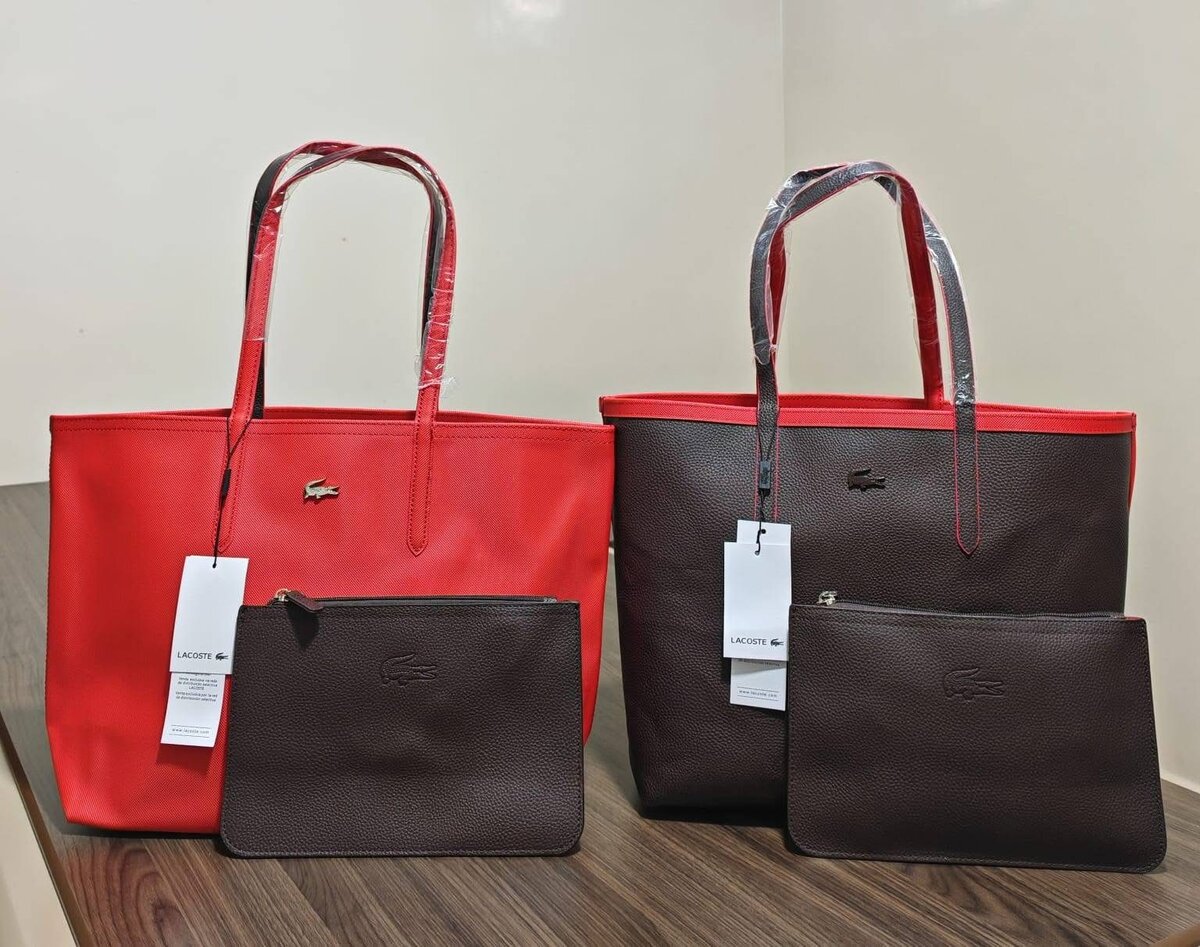 Sac shopping Lacoste 3 pièces