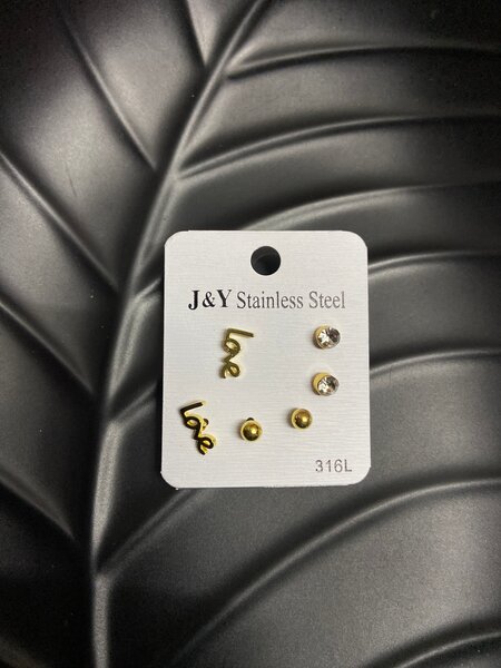 Boucles d'oreilles acier inoxydable