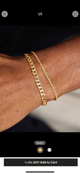 Bracelet en or élégant