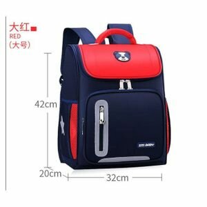 Sac A Doc Orthopédique Etanche Pour Enfants ,Sac Décole Primaire Pour Garçons Et Filles_Rouge