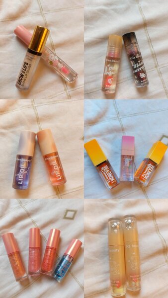 Lip gloss, Lip oil, Lip serum, Lip balm