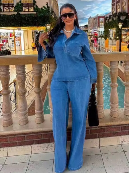 Combinaison en denim élégante