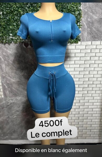 Ensemble de sport femme bleu