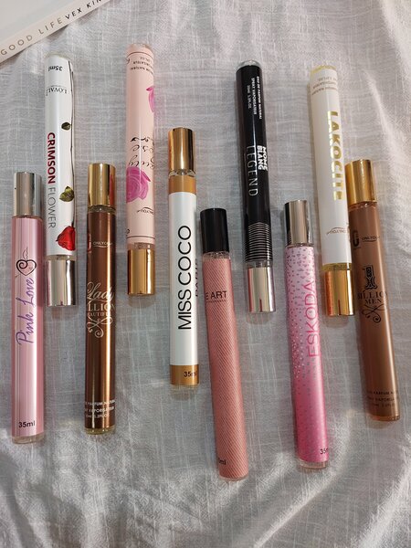 Women and mens pocket perfumes