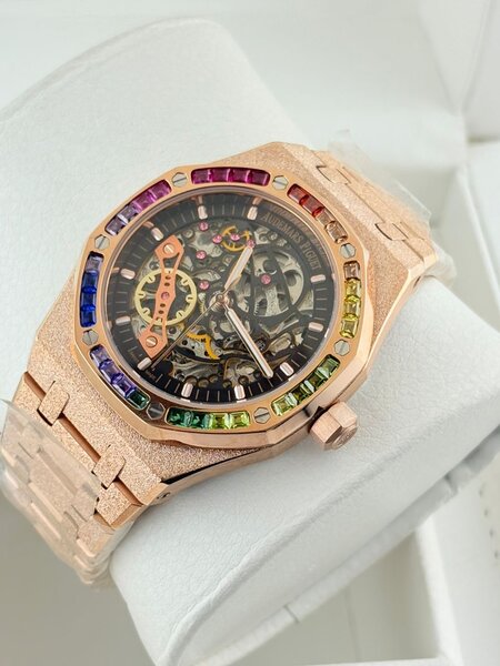 Montre Squelette Luxueuse Or