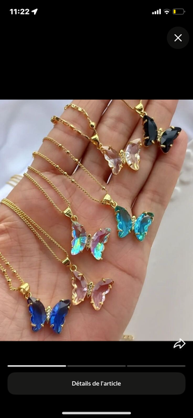 Pendentif Papillon Élégant