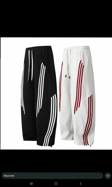 Pantalons à rayures stylées