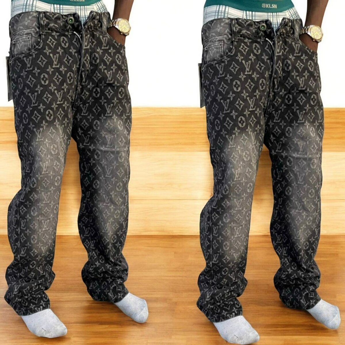 Jean stylé avec motifs