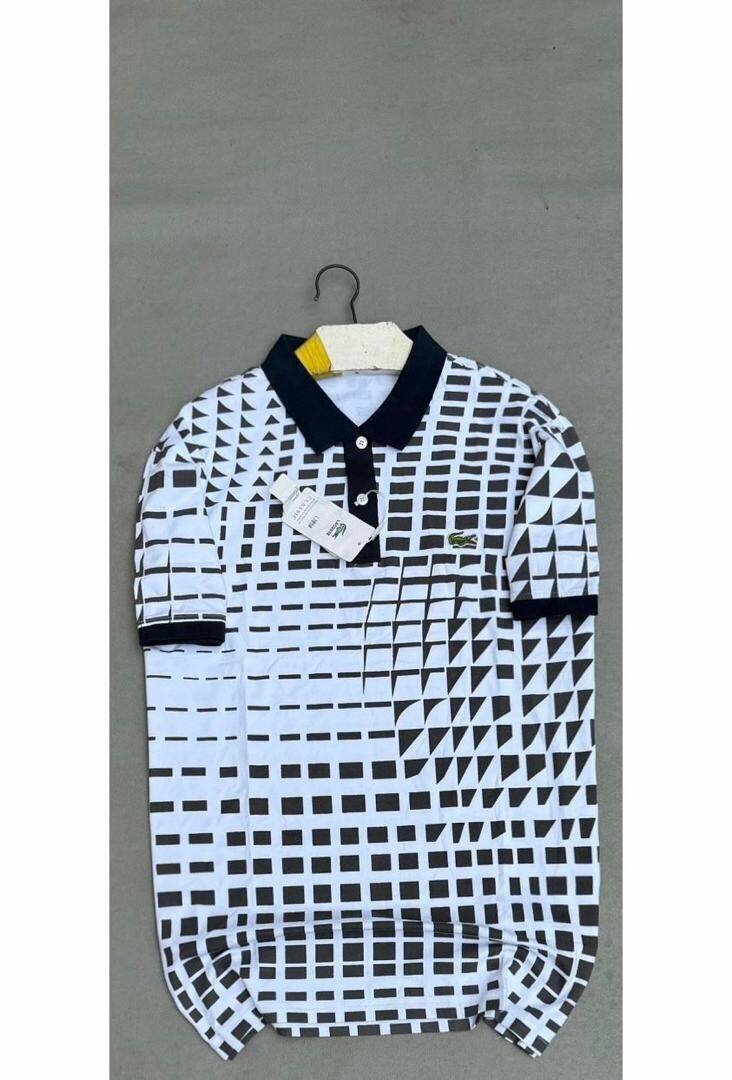 Polo à motif géométrique élégant