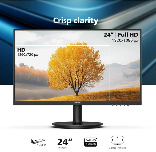 Écran PC Philips 24" Full HD